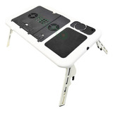 Suporte Mesa Notebook Com 2 Coolers E Sensor Touch Mouse