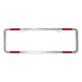 Suporte Moldura Para Placa Carro Cromada Refletor Especial