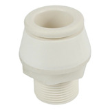 Suporte P/ Chuveiro De Popa Em Nylon Branco C/ Rosca Barco