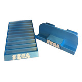 Suporte Para Cartuchos (10 Jogos) + Controle Mega Drive