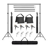 Suporte Para Fundo Fotográfico Com Encaixe Para Tubo + Bolsa