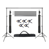 Suporte Para Fundo Fotográfico Com Encaixe Para Tubo + Bolsa