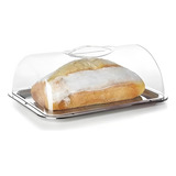 Suporte Para Torta Porta Bolo Boleira Retangular Com Tampa