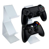 Suporte Porta 2 Controles Joystick Ps3 Ps4 Ps5 Xbox Prata 