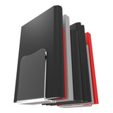 Suporte Porta Apoiador Lateral De Livros Estante Prateleira Cor Transparente