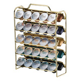 Suporte Porta Cápsulas Organizador Nespresso Dourado Luxo