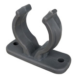 Suporte Porta Remo Curto Barco Lanchas Caiaque Cinza