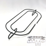 Suporte Porta Taças Gourmet Preto 50cm De Teto Suspenso Oval