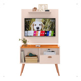 Suporte Resistente Parede Painel Tv 32 Rack Pés Palito Luxo