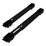 Suporte Rodinhas Base Ajustável Máquina Lavar Fogão Móveis Rodas Preto