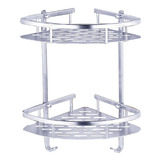 Suporte Shampoo Aluminio Rack De Banheiro Prateleiras Parede