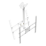 Suporte Tv De Teto Duplo 32 42 55 65 Vesa 600x400 360° 40kg Cor Branco