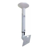 Suporte Tv Teto Articulado 32 40 42 46 50 55 Branco 1,40mt