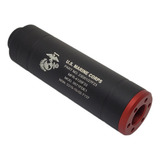 Supressor Airsoft Peq 28x100 Rosca Esq Rossi G&g Cyma Full