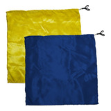 Swing Flag Quadrado Amarelo E Azul Escuro - Vendido Por Par