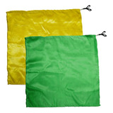 Swing Flag Quadrado Amarelo E Verde Claro - Vendido Por Par