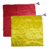 Swing Flag Quadrado Amarelo E Vermelho - Vendido Por Par