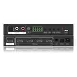 Switch Hdmi Com 4 Portas E Extrator De Áudio Arc 4k@60hz 4:4