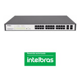 Switch Intelbras Sg2404 Poe L2 Mas 24 Portas Gigabit 4pgbic 10 100 1000m