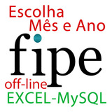 Tabela Fipe Carro Moto Caminhão Escolha Mes Ano Excel Mysql