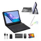 Tablet Escolar 10 6gb Ram 128gb Com Teclado E Mouse Caneta.