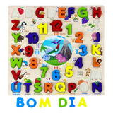 Tabuleiro Educativo Pedagógicos Letras Números Relógio