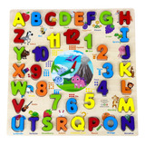 Tabuleiro Montessori Alfanumerico Letras Numeros Relogio