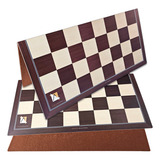 Tabuleiro Xadrez Dobrável Ps1 Laminado Casas Oficiais 5,6 Cm