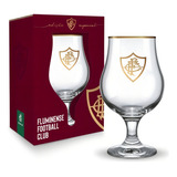 Taça De Vidro Dublin 400ml- Oficial- Fluminense Série Ouro Cor Branco