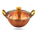 Tacho De Cobre Com Tampa De Vidro 1 Litro