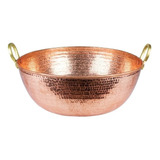 Tacho De Cobre Puro 80 Litros Com Alças De Bronze