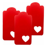 Tags Coração Natal - Kit Com 1.000 Peças