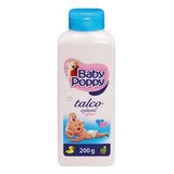 Talco Infantil Baby Poppy Pele Suave E Macia 200 G