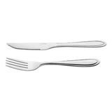 Talher América Inox 50 Garfo Mesa 50 Faca Churrasco 