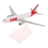 Tam B777 Miniatura Avião Aeronave Comercial Em Metal Lindo