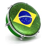 Tamborim Injetado Verde Pele Brasil Torelli Tt 407-ve