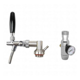 Tampa Para Growler + Torneira Italiana + Mini-reguladora Co2