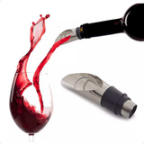Tampa Rolha Funil Para Garrafa Vinho Com Bico Dosador Inox