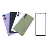 Tampa Traseira + Lente + Vidro Frontal Para Galaxy S21 Fe