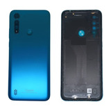 Tampa Traseira Motorola Moto G8 Xt2045 Azul Orig. Promoção