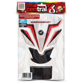 Tankpad Honda Cb500f Branco Preto Vermelho Alto Relevo