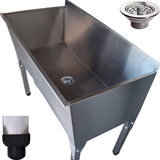 Tanque Aço Inox 75x54x88cm Industrial