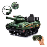 Tanque Guerra Elétrico Infantil 12v Munição Controle Verde