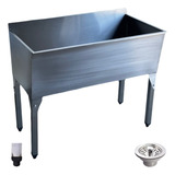 Tanque Industrial 1,00x54cm Aço Inox