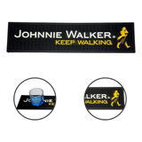 Tapete De Bar Johnnie Walker Bar Mat Borracha Porta Copo 
