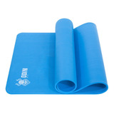 Tapete De Yoga Mat Em Nbr 10mm Premium - Odin Fit Cor Azul