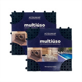 Tapete Emborrachado Para Piscina E Banheiro 30x30cm Kit 12