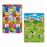 Tapete Estampado Recreio Dupla Face Carros E Mickey Disney