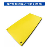 Tapete Flutuante Piscina 200x100cm Lazer Diversão Lago Praia Cor Tapete Flutuante Amarelo