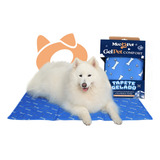 Tapete Gelado Pet Refrescante 110x70cm Para Cachorros E Gato Portátil Mecg Pet Gel Comfort